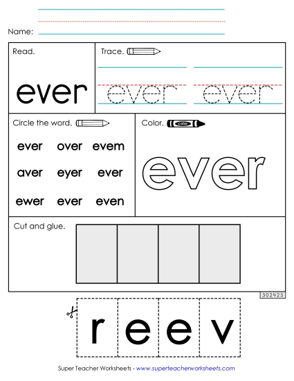 Worksheet 2: Ever