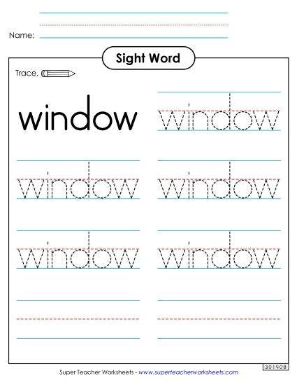 Trace the Word: Window
