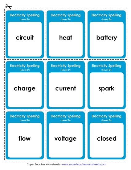 Flashcards (Electricity) 