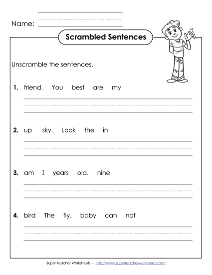 Scrambled Sentences (A-10)