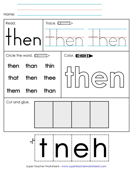 Worksheet 2: Then