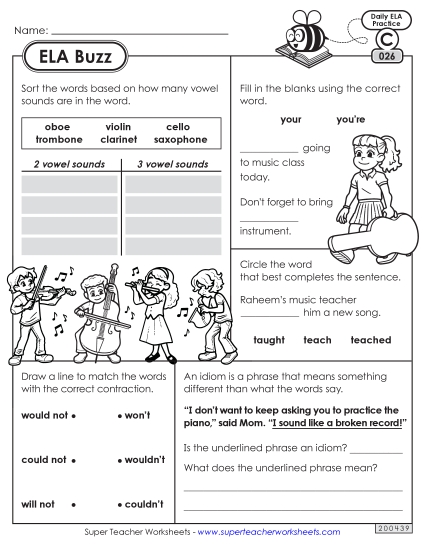 ELA Buzz: Week 6<br>Worksheets 26 through 30