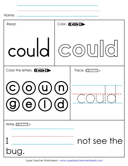 Worksheet 1: Could