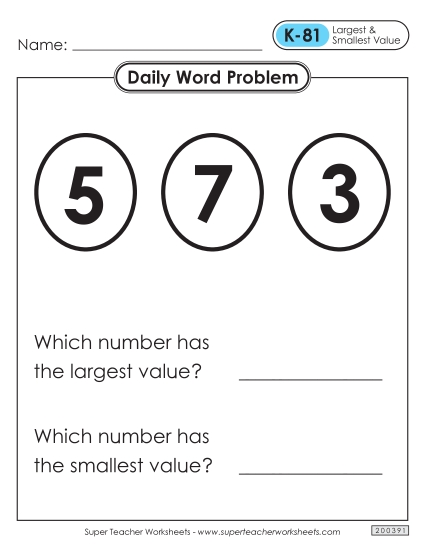 Daily Word Problems <br>K-81 through K-85