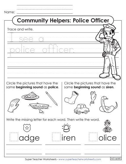 Mixed Literacy Skills: Police Officer