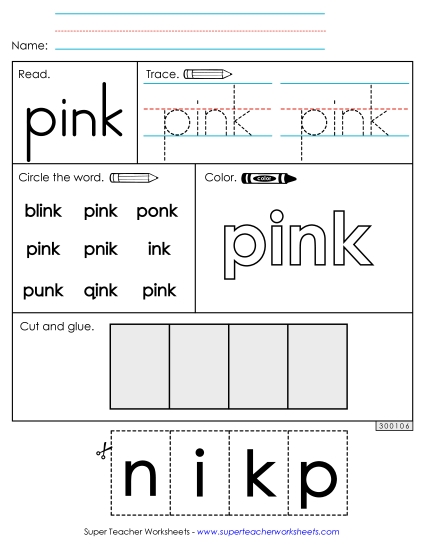Worksheet 2: Pink