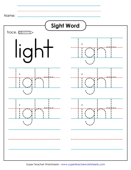 Trace the Word: Light