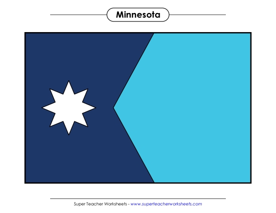 Minnesota State Flag (Full-Color Version)
