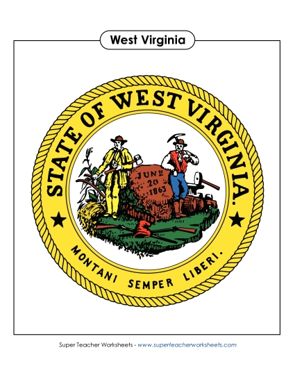 West Virginia State Seal (Full-Color Version)