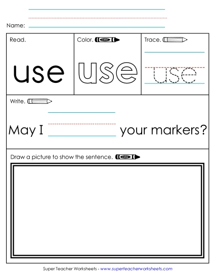 Worksheet 3: Use