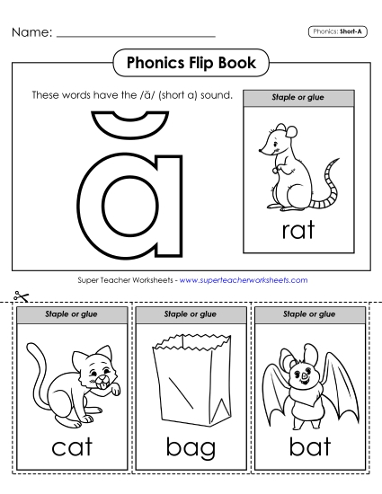 Phonics Flip Book (Short A Words)