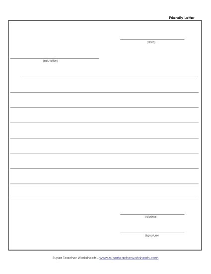 Letter-Writing Template #1