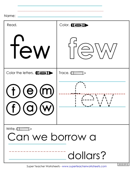 Worksheet 1: Few
