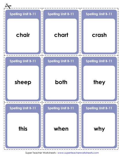 Flashcards (B-11)