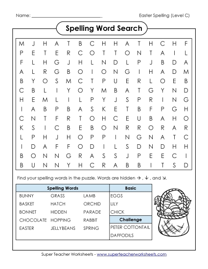 Word Search (C-Easter) 