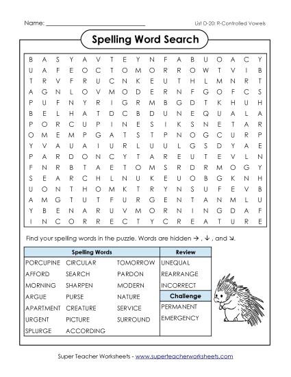 Word Search (D-20)