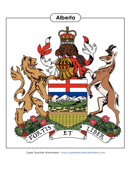 Alberta Coat of Arms (Full Colour)