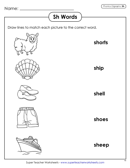Matching Worksheet
