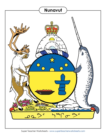 Nunavut Coat of Arms (Full Colour)