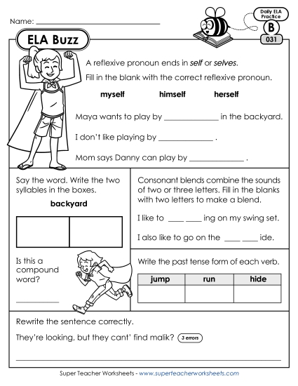 ELA Buzz: Week 7<br>Worksheets 31 through 35