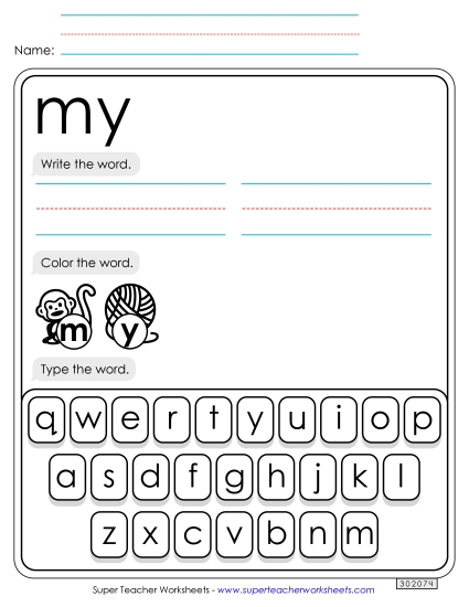 Write, Color, Type: My