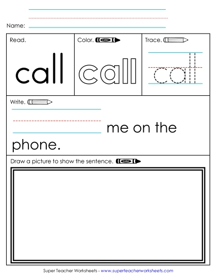 Worksheet 3: Call
