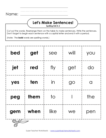 Let\'s Build Sentences (A-2)