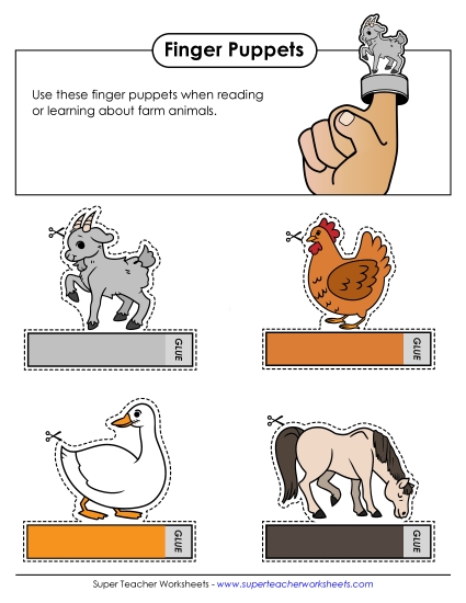 Farm Finger Puppets