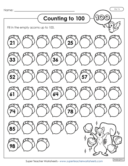 Counting Acorns (2-Digit)