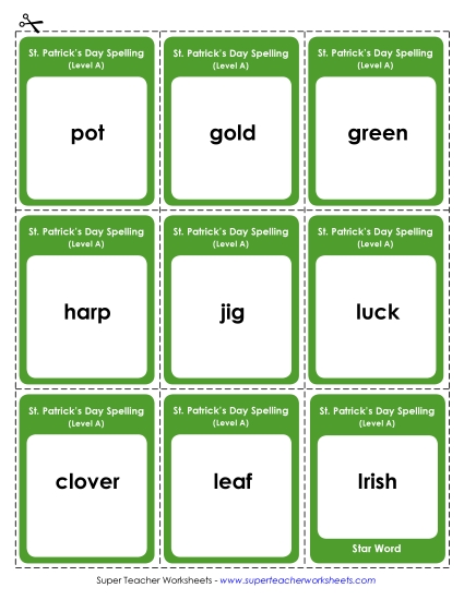 Flashcards (A-St. Patrick\'s Day)
