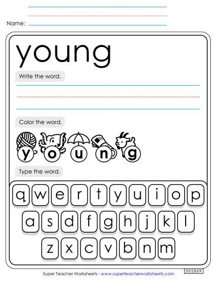 Write, Color, Type: Young