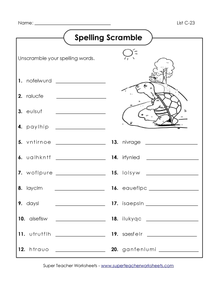Word Scramble (C-23)