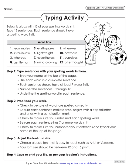 Typing Sentences (F-14)