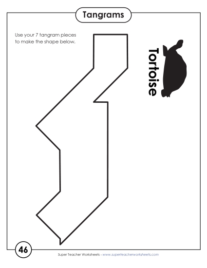 Tangram Puzzles #46-50