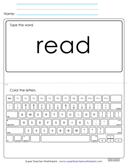 Type the Word: Read