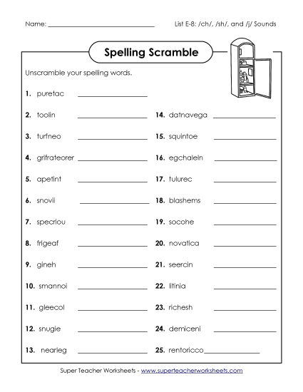 Word Scramble (E-8)