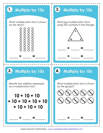 Multiplying by 10s