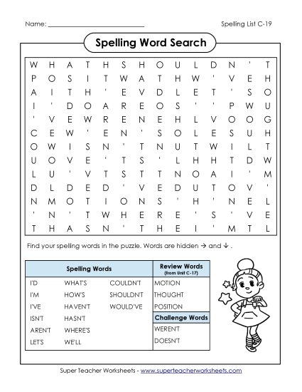 Word Search (C-19)