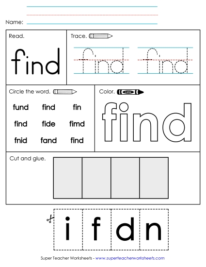 Worksheet 2: Find
