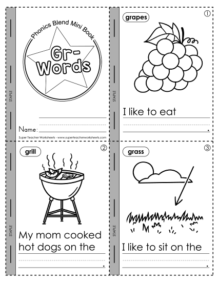 Mini-Book: Gr- Words