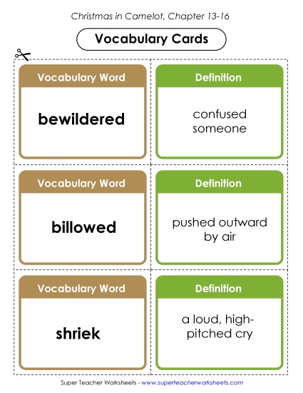 Vocabulary Cards: Chapters 13-16
