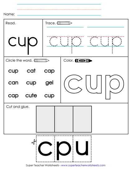 Worksheet 2: Cup