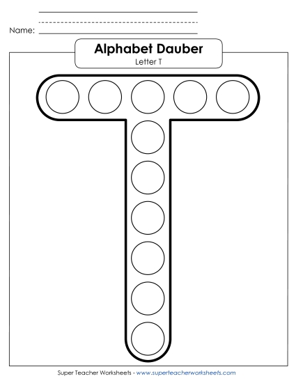 Letter T - Dabber
