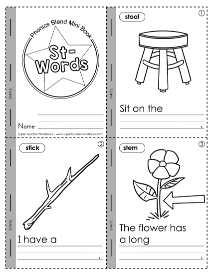 Mini-Book: St- Words