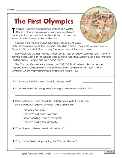 Social Studies Free Printable Worksheet