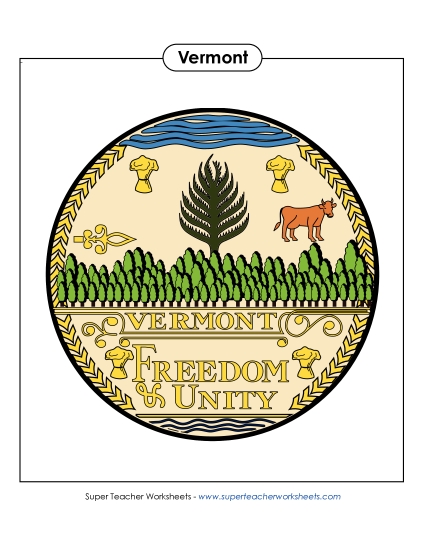 Vermont State Seal (Full-Color Version)