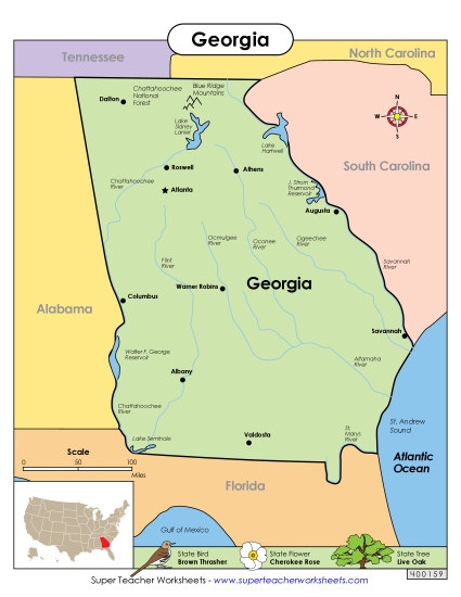 Map of Georgia