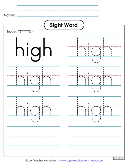 Trace the Word: High