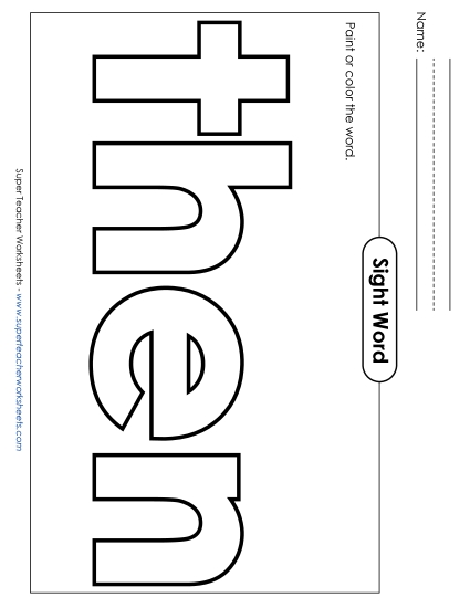 Paint or Color: Then