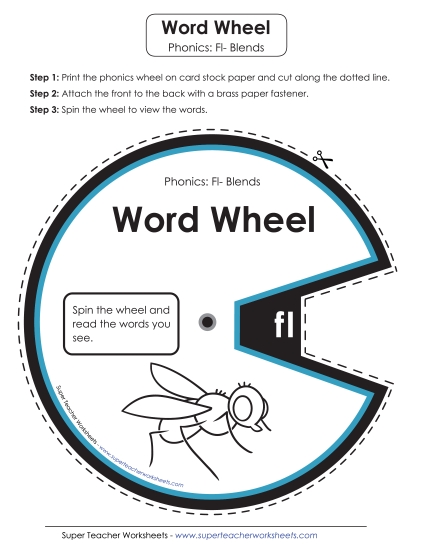 Word Wheel (Fl- Blends)